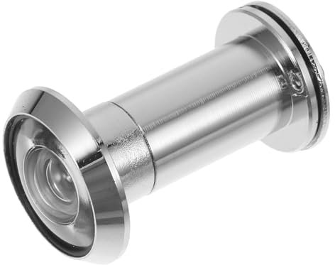 Artibetter Wide Angle Door Viewer Peephole 220° Zinc Alloy Metal Door Eye 16mm Diameter with Privacy Cover Security and Apartment Use