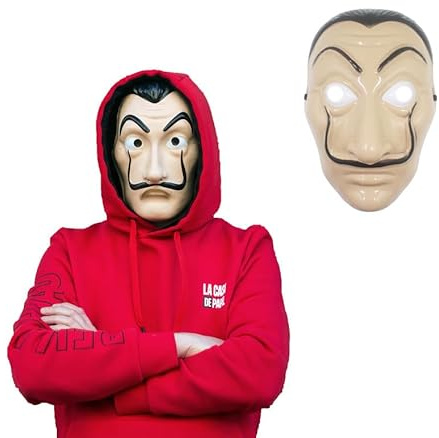 Udekit Salvador Dali Maschera per Halloween Carnival Cosplay Puntelli