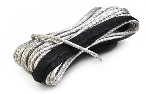 Cinta Remolque 1pc 15m 5mm Car Winch Rope For Cars Towing Ropes 50 Cm Nylon Sheath Automobiles Accessories