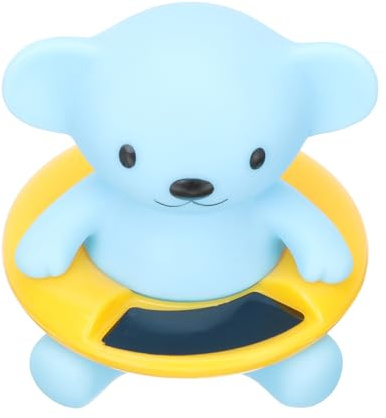 NOLITOY Thermomètre de Bain Électronique Flottant pour Bébé de Bain Petit Ours Mesure Précise Température de L’Eau Adapté Piscine et Chambre D’Garçon et Filles