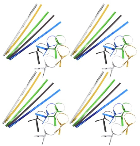 ORFOFE 4000 Pièces Attaches Torsadées Métalliques pour Sachets Biscuits – Fil Métallique 12 CM – 4000 Pièces Multicolores – Accessoires de Boulangerie pour Emballage et Fermeture