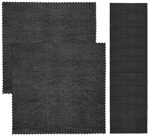 BELLIFFY Paños de Microfibra Negros Reutilizables para Limpiar Gafas Delicadas, 100 Piezas Cuadradas Ideales para Cuidado Diario de Lentes y Pantallas
