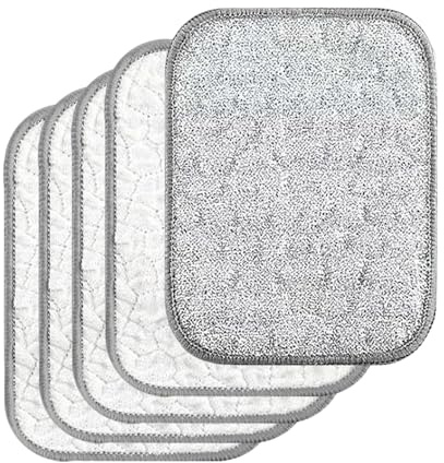 5 Pcs Wire Dishwashing Rags,Double Sided Dish Cloths for Washing up Kitchen