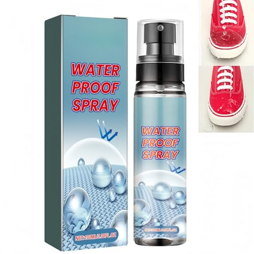 NVBFOL Waterproof Spray 100ml for Shoes,Tents & Fabric,Shoe Protector Spray,Waterproofing Wash for Jackets,Suede Protector,Fabric Spray & Tent Waterproofing Spray,Outdoor Fabric Waterproofing Spray