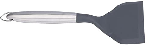 Cryfokt Spatola per Frittura a Bocca Larga Durevole, Pala in Gel di Silice Resistente Al Calore per Cuochi Domestici 4,6 X 10,4 Pollici (Grigio(304#))