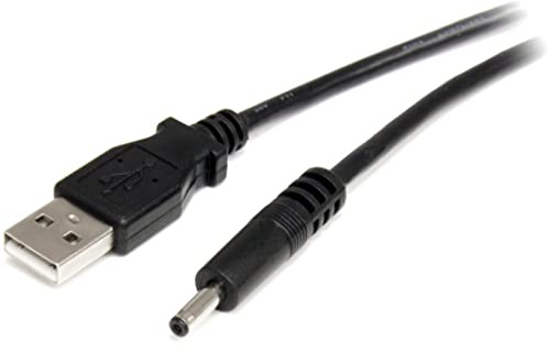 StarTech.com USB2TYPEH 3 ft (0.9 m) USB to Type H Barrel 5V DC Power Cable, USB to 3.4 mm Power Cable, 5V DC Type H, Black, Bluetooth Charger