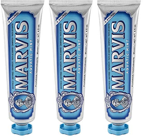 Marvis Zahncreme AQUATIC MINT 85ml, 3er Pack (3 x 85ml)