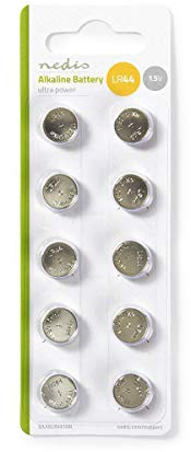 Nedis Lot de 10 Piles alcalines LR44