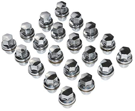 20 x Dadi ruota in lega RRD500290 LR068126 Compatibile con L322 Dis-covery 3 4 5 Ran-ge Rover & Sport