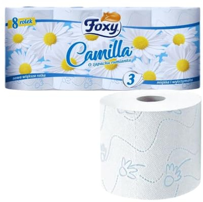 Toilettenpapier, 3-lagig Gestepptes, 200 Blätter pro Rolle, Einzigartiges Softkammer-System, anft und zuverlässig, Recyclebare Verpackung, FSC-zertifiziertes Papier (8 stück (8er Pack) 64 Rollen)