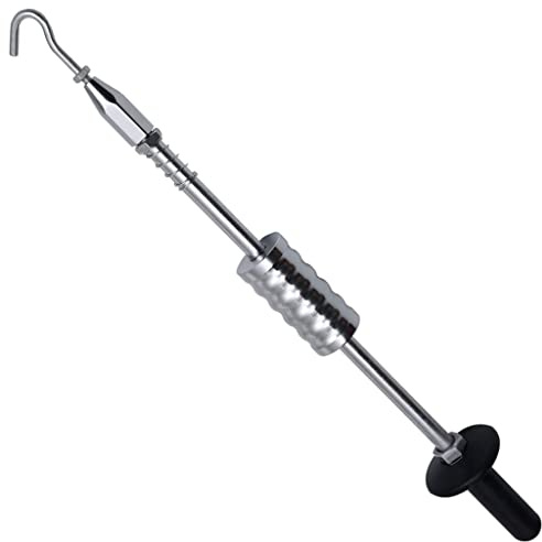 vidaXL Carbon Steel Slide Hammer with Hook 63cm - Car Dent Puller for Auto Bodywork Repair in Workshops & DIY Home Garage