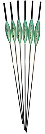 SRG Pole Floats SRG004 Pack of 6 x Pole Floats Chianti Carbon Black Tip (2 x 0.2g / 2 x 0.3g / 2 x 0.4g)