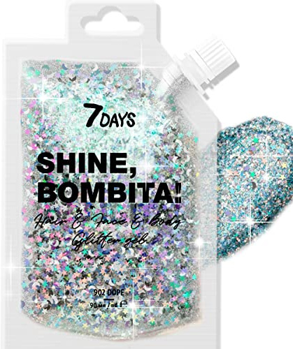 NOVA ENGEL Shine. Bombita! Brillos En Gel Para El Cabello Y El Cuerpo 902-Dope 90 Ml