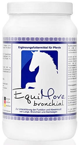 EquiMove Solopack | bronchial (1 x 1,5 kg) - Zur Unterstützung und Beruhigung der Atemwege, wie auch der Immunfunktion | Mit Thymian-, Eibischwurzel-, Brunnenkresse-, Efeublätter Extrakt und mehr