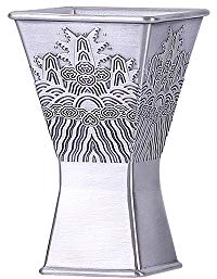 Verre à vin en argent sterling, liqueur Sherry Cocktail Verre Whisky, coupe à thé en verre carré, petit verre à vin domestique, fait main, adapté aux esprits