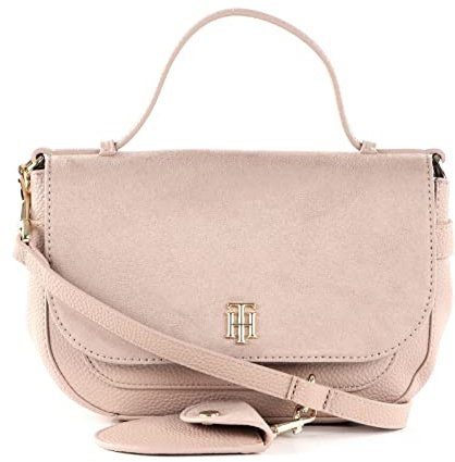 Tommy Hilfiger Damen Th Joy School Bag Mix Crossovers, Neutral Khaki, M EU