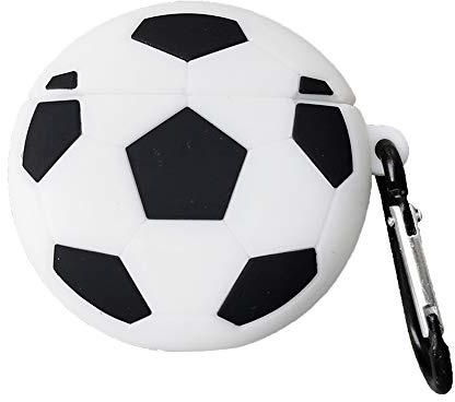 Compatibile Con Custodia AirPods 3 Generazione 2021, Bambini Adolescenti Ragazze Ragazzi Donne Protettivo Silicone Kawaii Cartoon Cute Calcio per Custodia AirPod 3rd Case Cover Football