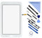 Kit schermo touch digitalizzatore per Samsung Galaxy Tab 3 Lite 7.0 T110 SM-T110 (senza foro per auricolare) – Nero) + adesivo preinstallato con strumenti