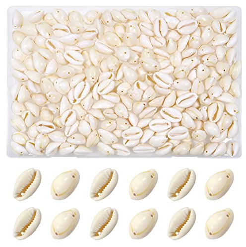 TOAOB 100 Stück Natürlichen Muschel zum Basteln Beige 18 bis 20 mm für DIY | Perlen zum Auffädeln mit Loch Spirale Kauri Muscheln Bastelnmuscheln Machen oder Deco Handwerk Schmuck