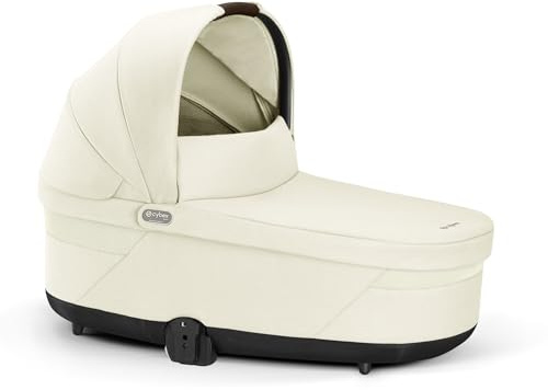 CYBEX Gold COT S LUX Kinderwagenaufsatz, ab 0-6 Monate, Seashell Beige | Ab Geburt bis ca. 6 Monate, für CYBEX Balios S Lux und Talos S Lux, integrierter Tragegriff, XXL-Sonnenverdeck mit UPF50+