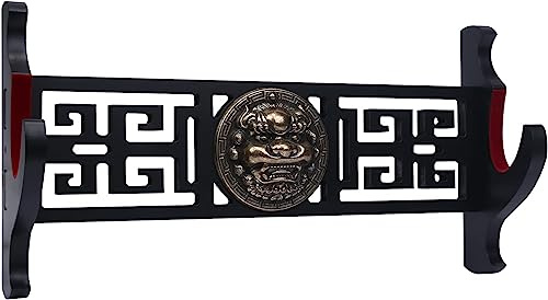 Z-fiber Schwerthalter Katana Wandhalterung 1-Tier Kirin Samt gepolsterte Katana Halter Samurai Schwert Display Rack Wand Lichtschwert Wakizashi Schwertständer Display Hanger