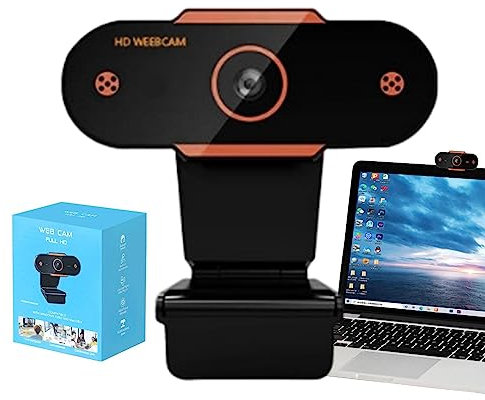 SKUDA Cámara HD Mini USB 1080P Ajustable para Computadora - Alta Resolución para Clases en Línea, Videoconferencias y Transmisión en Vivo