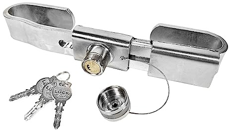 Falleba Diebstahlsicherung, verstellbar von 240 bis 330 mm (38 mm), Edelstahl, Türschloss für Container, Sattelanhänger mit Fallebas, Plattform und Kühlschränken