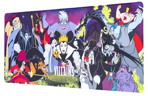 Grupo Erik XXL Mouse Pad - Villains Disney Gifts | Gaming Desk Mat 31.5 x 13.8 inches, Non-Slip Rubber Keyboard & Mouse Mat Large | Gaming Gifts Gamer