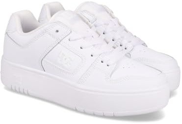 DC skor dam Manteca 4 plattform sneaker, Vitt, 37 EU