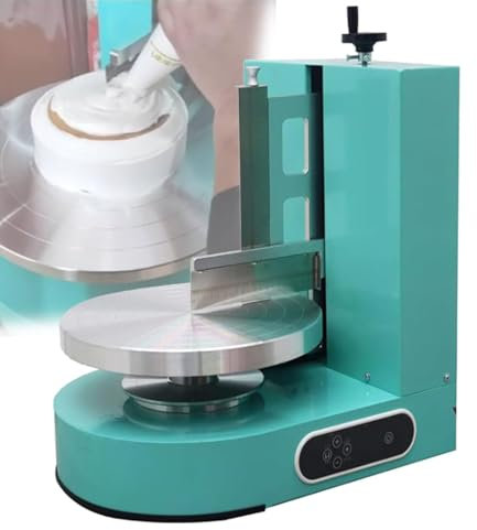 Cake Icing Machine Portable Adjustable Cake Icing Smoother Tool - Automatic Decorating Cake Coating Smoothing Scraping Machine - Baking Birthday Cake Tools