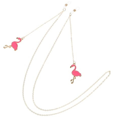 Yardenfun 1stück Flamingo Brillenhalter Kette Sonnenbrillenband Für Partys Verstellbare Brillen-kette Hochwertigem Material Praktischer Und Modischer Party-accessoire