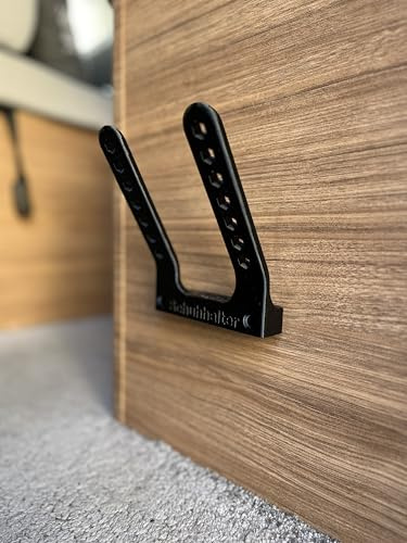 Universal Schuhhalter für Camper & Wohnmobil, platzsparende Schuhhalterung zur Wandmontage, Schuhorganizer für Wohnwagen, Van & Camping, Halter für Verschiedene Schuharten - Schwarz