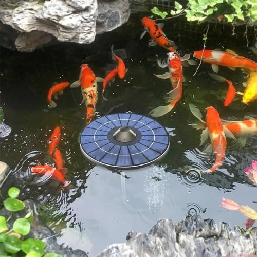 Pompa ad aria solare per laghetto, pompa ad aria solare per laghetto, aeratore solare per stagno all'aperto