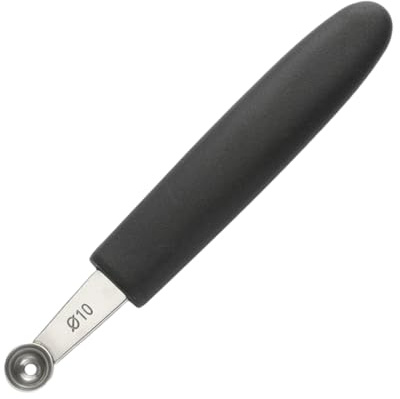 Allayu Wide Application Stainless Steel Ice Cream Scoop Easy to Stainless Steel Ice Cream Scoops Melon Baller Fruit Scoop (10mm Round)