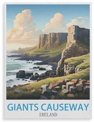 Erwachsene und Kinder Puzzle 1000 Teile Puzzle，Giants Causeway Irland，einfaches Puzzlespiel Rollenpuzzle Lernspiel Spielzeug Familie Dekoration（50x70cm）-GT94