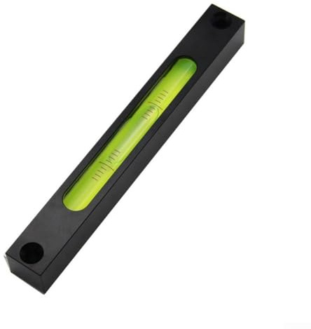 Metal Level with Glass Tubes for Precision Alignment, 150mm Aluminum Level for Equipment and Machinery, 4''/2mm Accuracy, Compact Design(Black and Green)