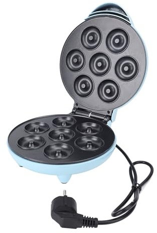 Aramox Máquina de Donuts de Calentamiento Rápido, Control Inteligente de Temperatura para Hornear en Casa, Fácil de Usar y Limpiar (Enchufe europeo 220V)