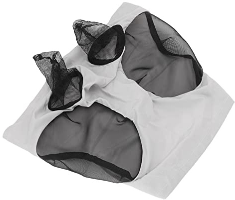 Odorkle Hästflugmask med öronskydd, Andningsbart Tyg, beständighet, Lämplig för Alla Hästar i Lada och Ridning (Grå)