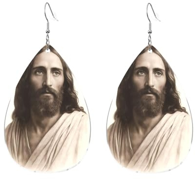 Orecchini Da Donna Pelle Sintetica Jesus Portrait Jewelry Gioielli Accessories Per Per Le Donne Ragazze Feste E Appuntamenti
