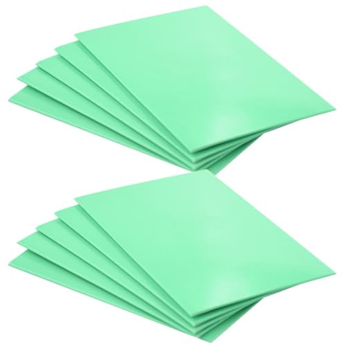 Sosoport 10 Piezas Paño Suave para Pulir Joyas de Plata Diseño de Doble Capa, Material de Microfibra y Papel, Versátil y Práctico para Limpiar y Mantener Joyas Verdes