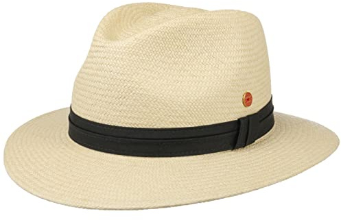 Mayser Gero Panamahatt Damer/Herrar - Made in the EU solhatt sommarhatt stråhatt Vår-sommar Sommar - 61 cm natur