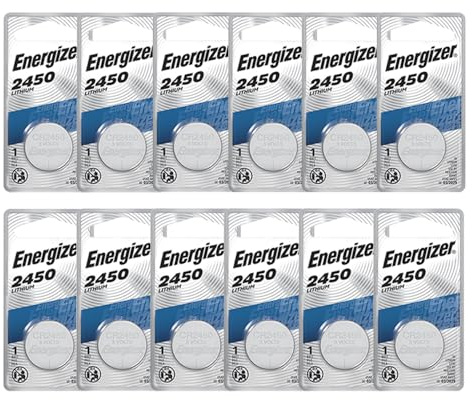 Energizer CR2450 Lithium Battery, 3v ECR2450, 12 PK by Energizer