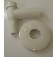 BRL s.r.l. - SIFONE ESTERNO LAVATRICE CON ROSONE PP BIANCO