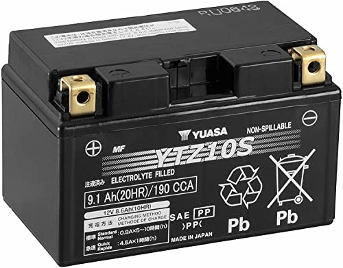 Batterie YUASA YTZ10S, 12V/8,6AH (Maße: 150x87x93) für KTM Supermoto Competition 625 SMC Baujahr 2005