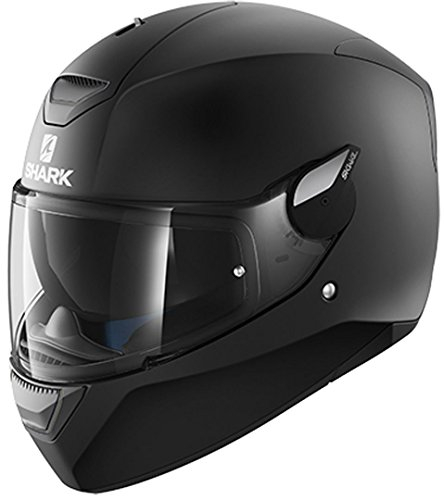 SHARK Motorradhelm Hark D-Skwal Blank Mat, Schwarz, Größe L