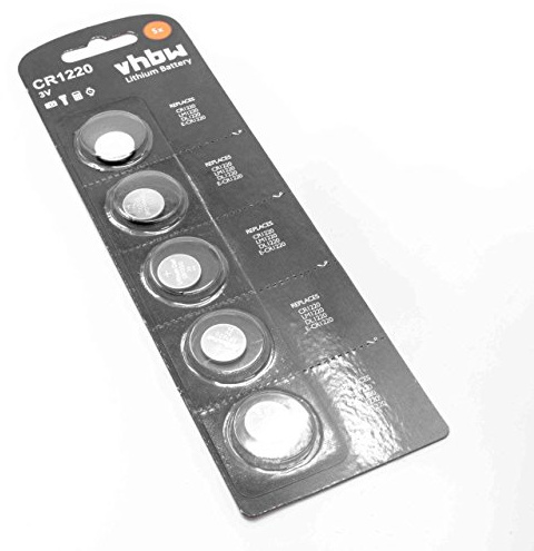 vhbw 100x Li-Ion Knopfzelle Batterien (20x 5er Pack) 3V kompatibel mit Hörgeräten, Uhren, Autoschlüsseln, Waagen u.a.