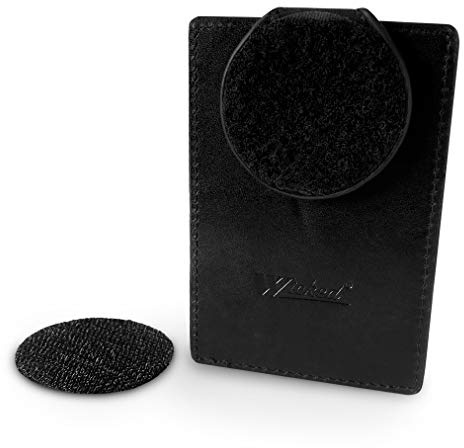WICKED Taschenclip für besticktes Abzeichen, Alumni-Abzeichen, Metallfaden, Bullion-Emblem, Vollnarbenleder, und 5,1 cm befestigte Loop-Rückseite mit Mehrzweck-Klebehaken (1)