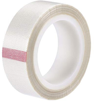 sourcing map Hitzebeständig Klebeband PTFE Filmklebeband Weiß 19mm Breite 10m 33 Fuß Lang