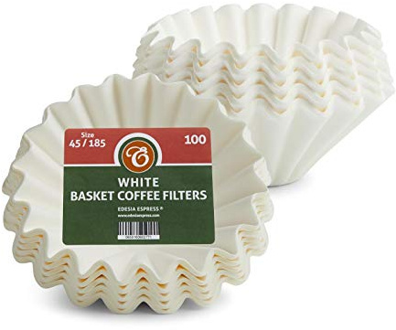 EDESIA ESPRESS - 200 filtres à café en papier - forme corbeille - 45/185mm - compatible avec Kalita Wave KWF-185