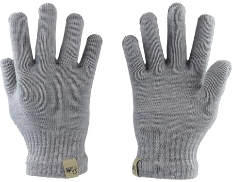 Merino Wool Glove Liner - Warm Base Layer - Ski Liner Glove - 3 Season Wear - Multiple Colors and Sizes - Ash Gray - Medium
